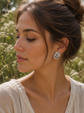 Pod Stud Earrings in Sterling Silver – In Memory of Lyn
