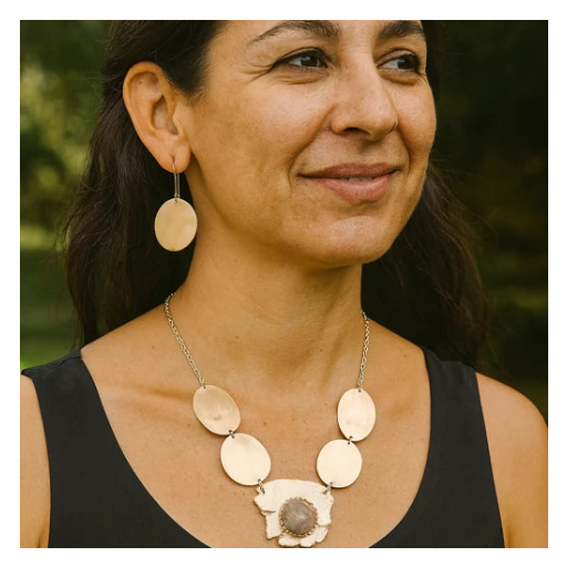 Beauty in imperfection Necklace in Starling silver