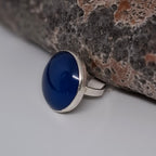 Chalcedony set in Sterling silver Size M1/2