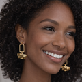 Brass Statement  Earrings