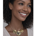Distressed Brass Necklace