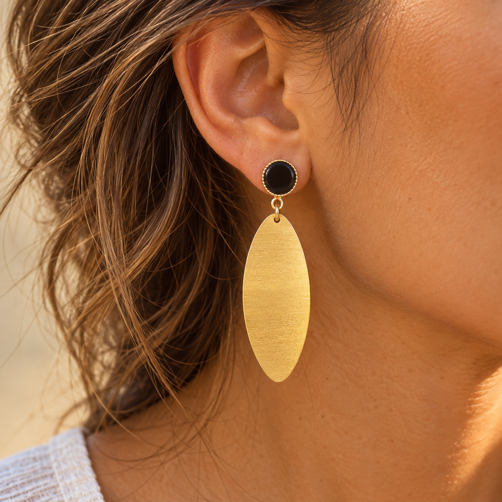 Handmade Lightweight Aluminium Earrings|Anstruza (Copy) (Copy)