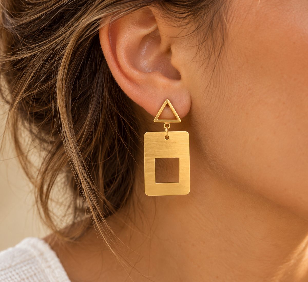 Handmade Lightweight Aluminium Earrings|Anstruza (Copy)