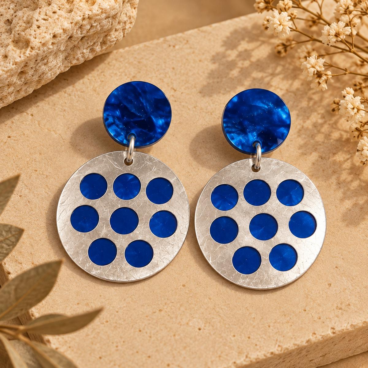 Handmade Lightweight Aluminium Earrings|Anstruza