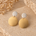Sterling silver & treated Brass earrings