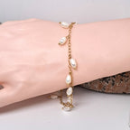 Pearls On Stainless Steel Bracelet