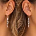 Repurposed sterling silver antique earrings