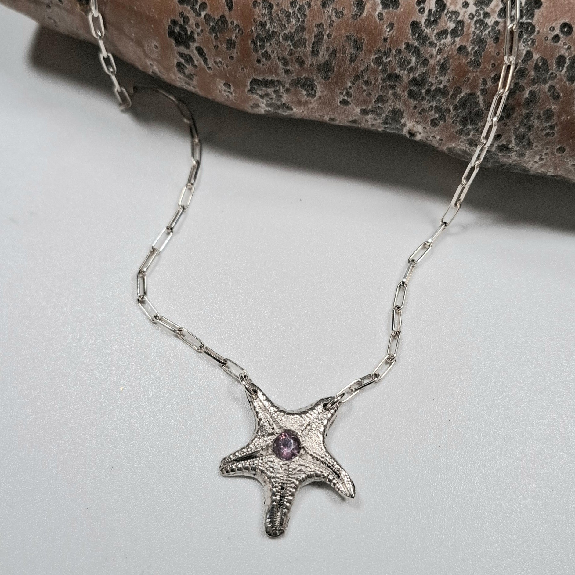 My Soul Connects With The Ocean Sterling Silver Necklace