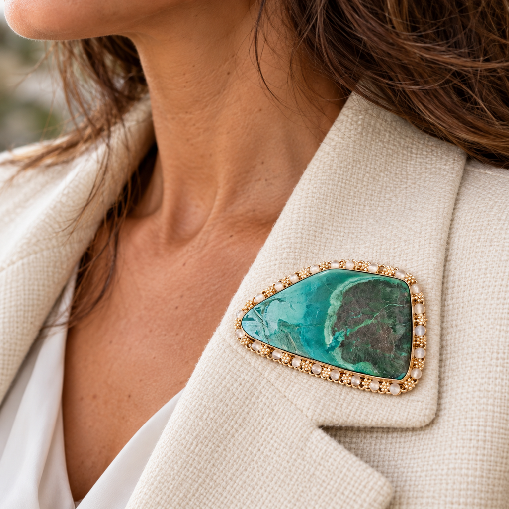 Vintage repurposed brooch and pendant