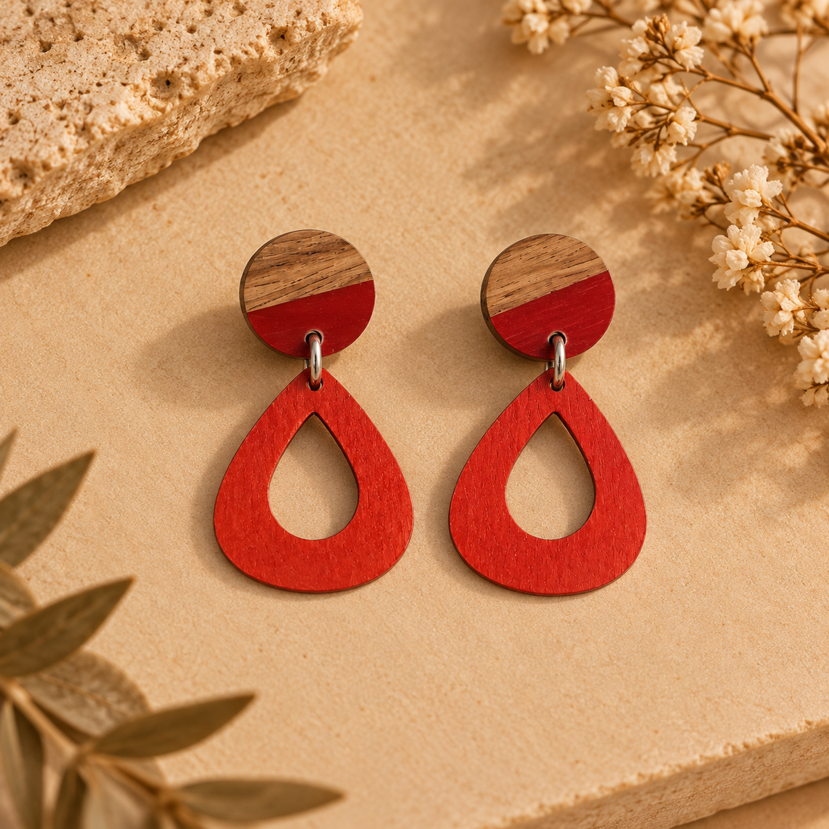 Handmade Lightweight Aluminium Earrings|Anstruza