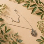 Dainty leaf in Sterling silver