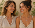 Mother and Daughter pendants in sterling silver