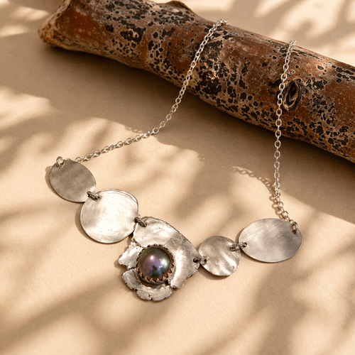 Beauty in imperfection Necklace in Starling silver