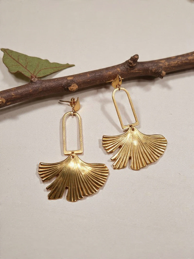 Brass Statement  Earrings